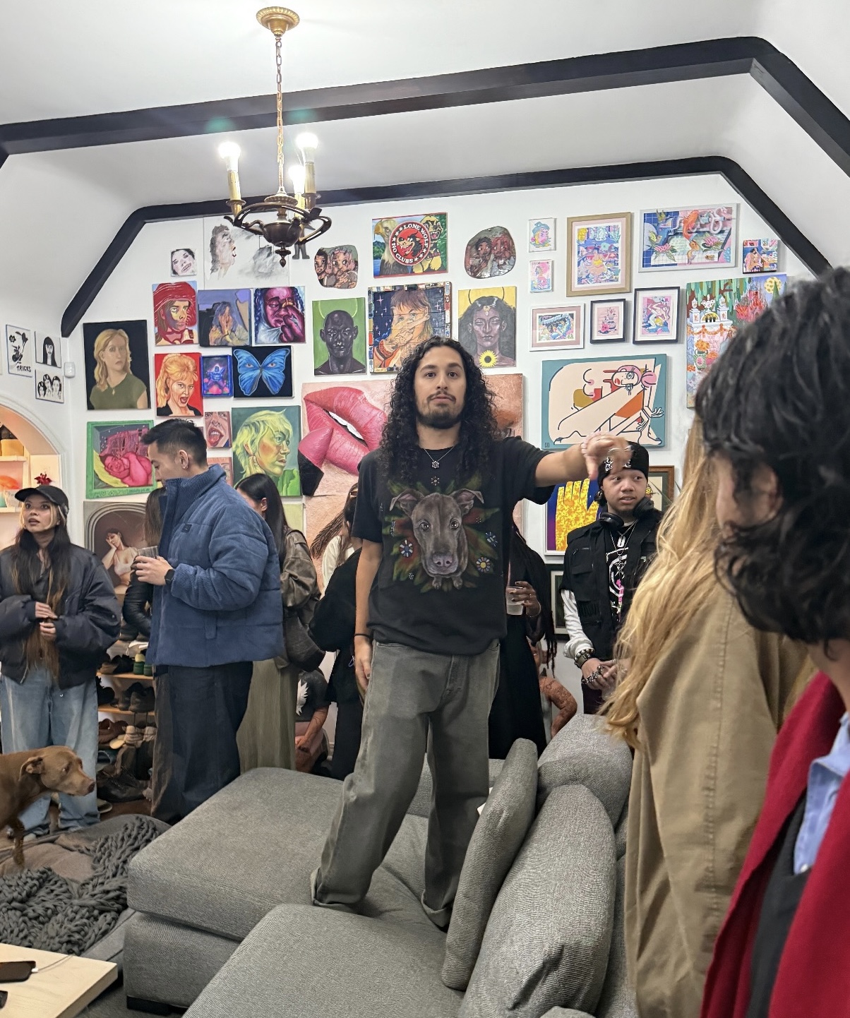Candid photo from the Self Portrait Show