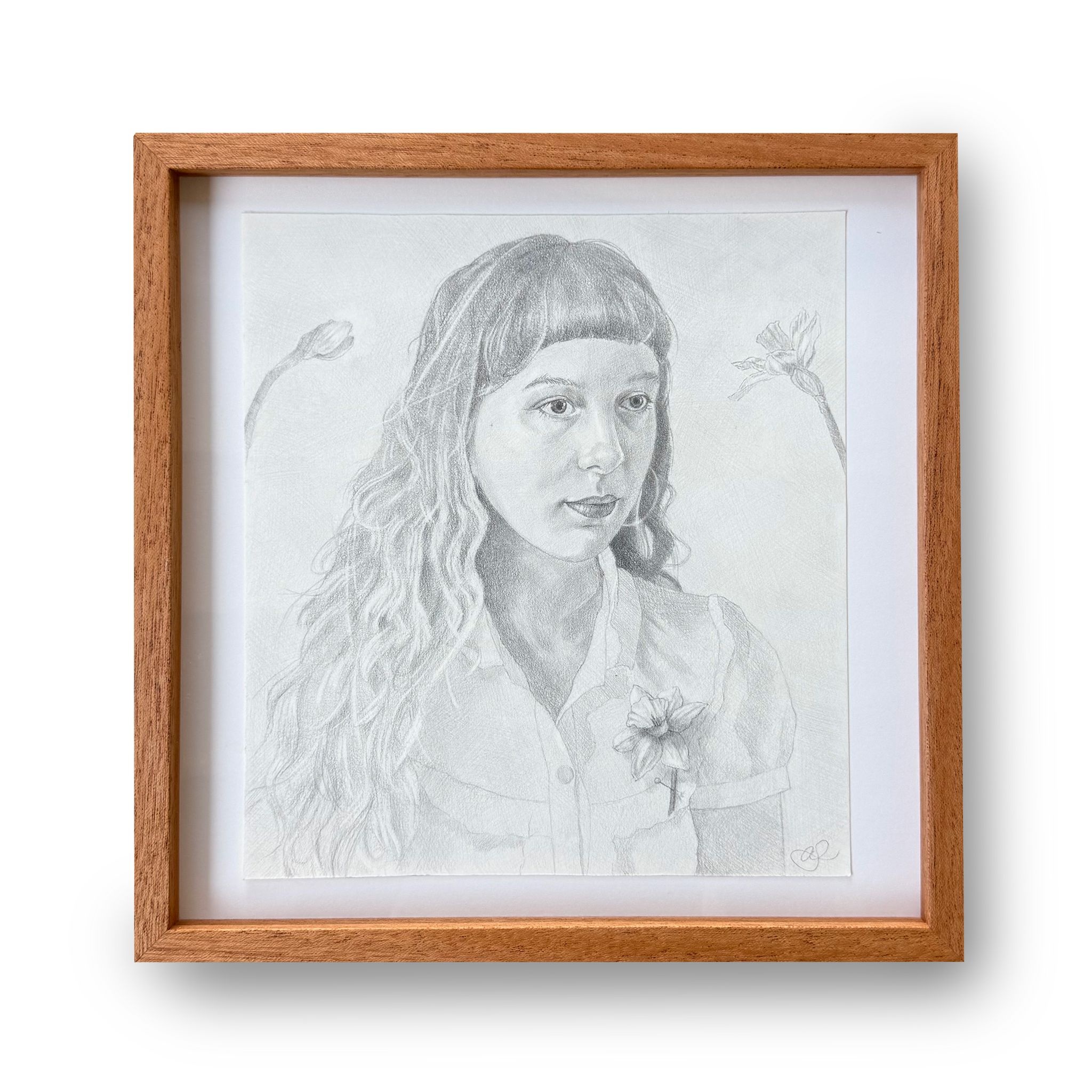 Magdalena with Daffodils by Audrey Schmidt